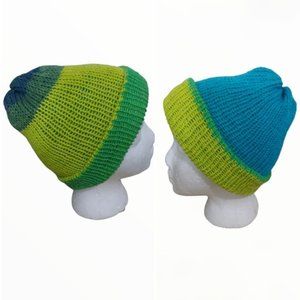 HAND Knit Unisex  Reversible One Of A Kind  Toque